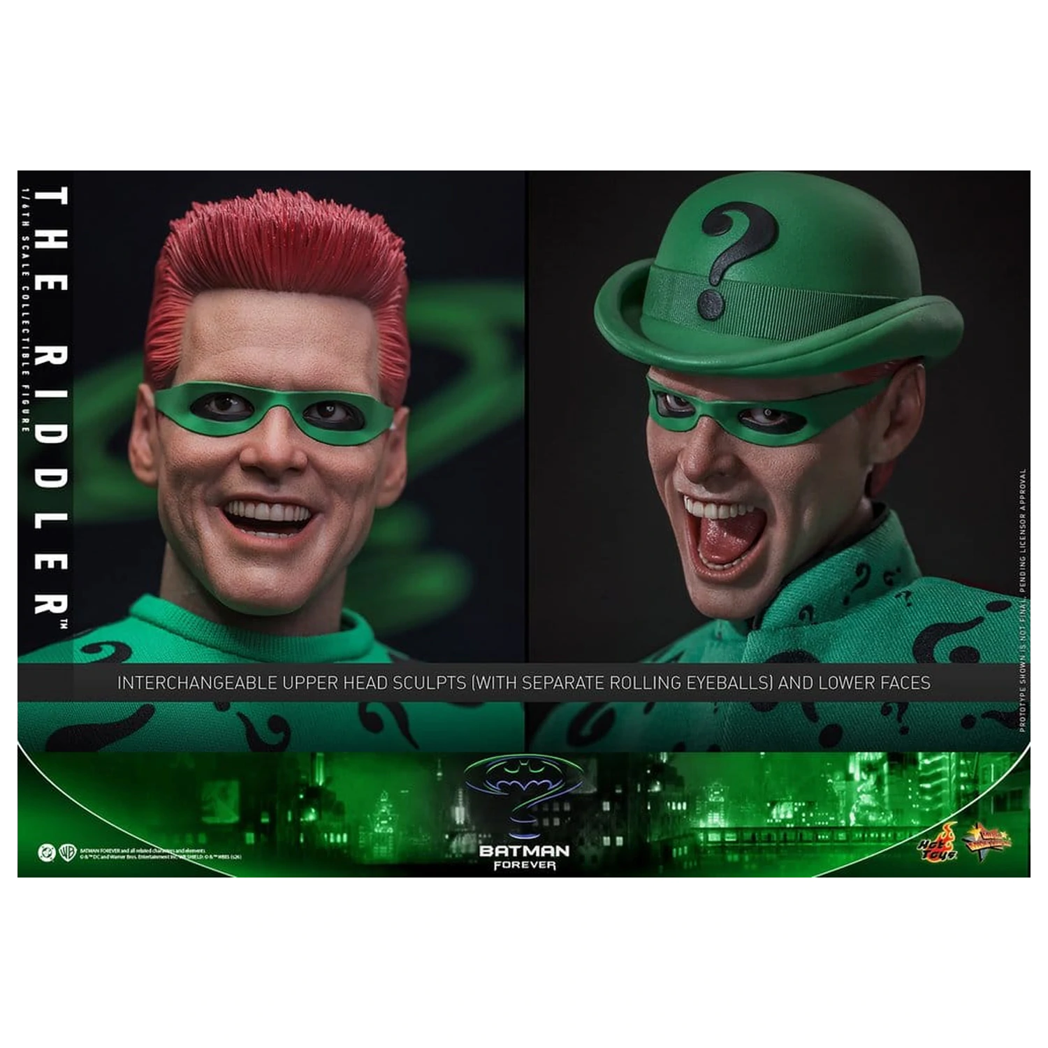 DC Comics Batman Forever Movie Masterpiece akčná figúrka 1/6 Riddler 31 cm produktová fotografia
