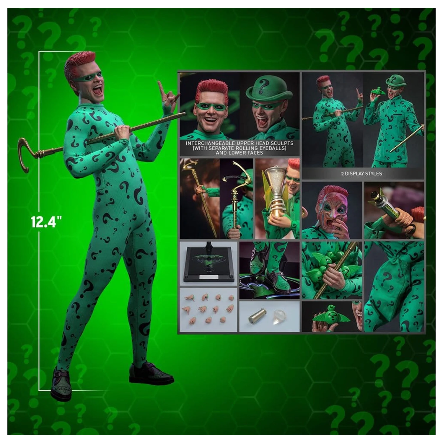 DC Comics Batman Forever Movie Masterpiece akčná figúrka 1/6 Riddler 31 cm produktová fotografia