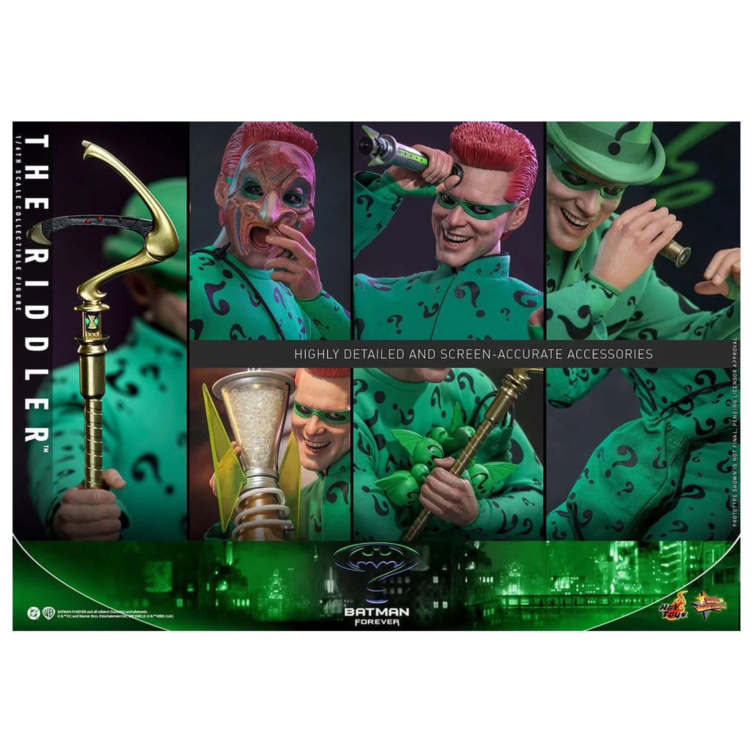 DC Comics Batman Forever Movie Masterpiece akčná figúrka 1/6 Riddler 31 cm produktová fotografia