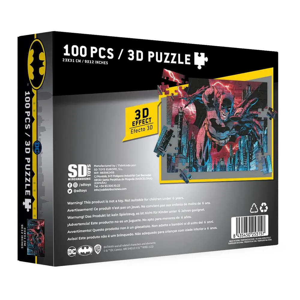 DC Comics Jigsaw Puzzle s 3D efektom Batman Urban Legend (100 dielikov) produktová fotografia