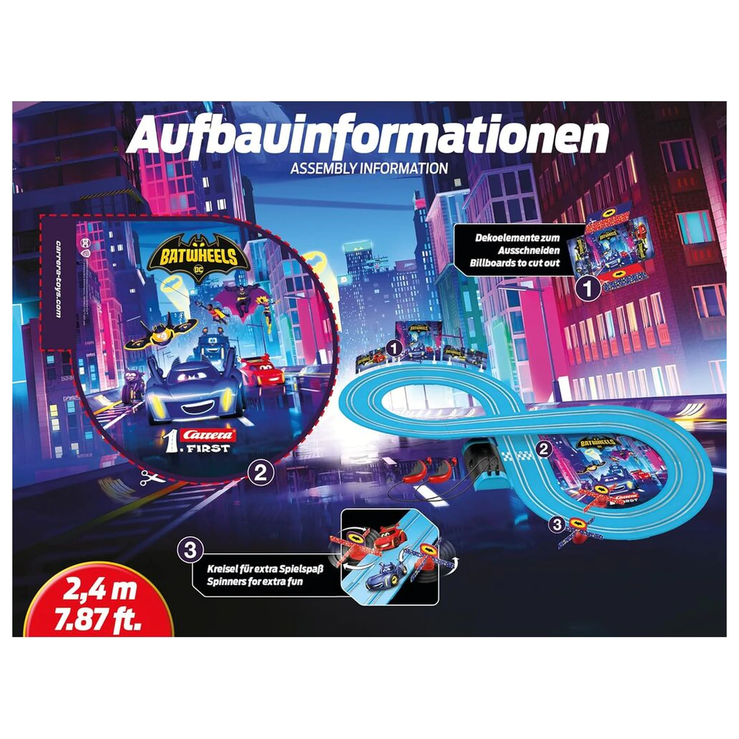 DC Comics Batwheels Ready to Roll Závodný okruh produktová fotografia