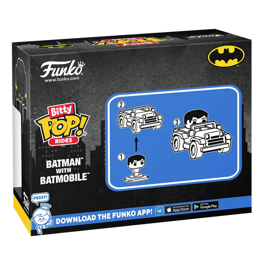 DC Comics Bitty Funko POP! Rides vinylová figúrka Batman s Batmobilom 2,5 cm produktová fotografia