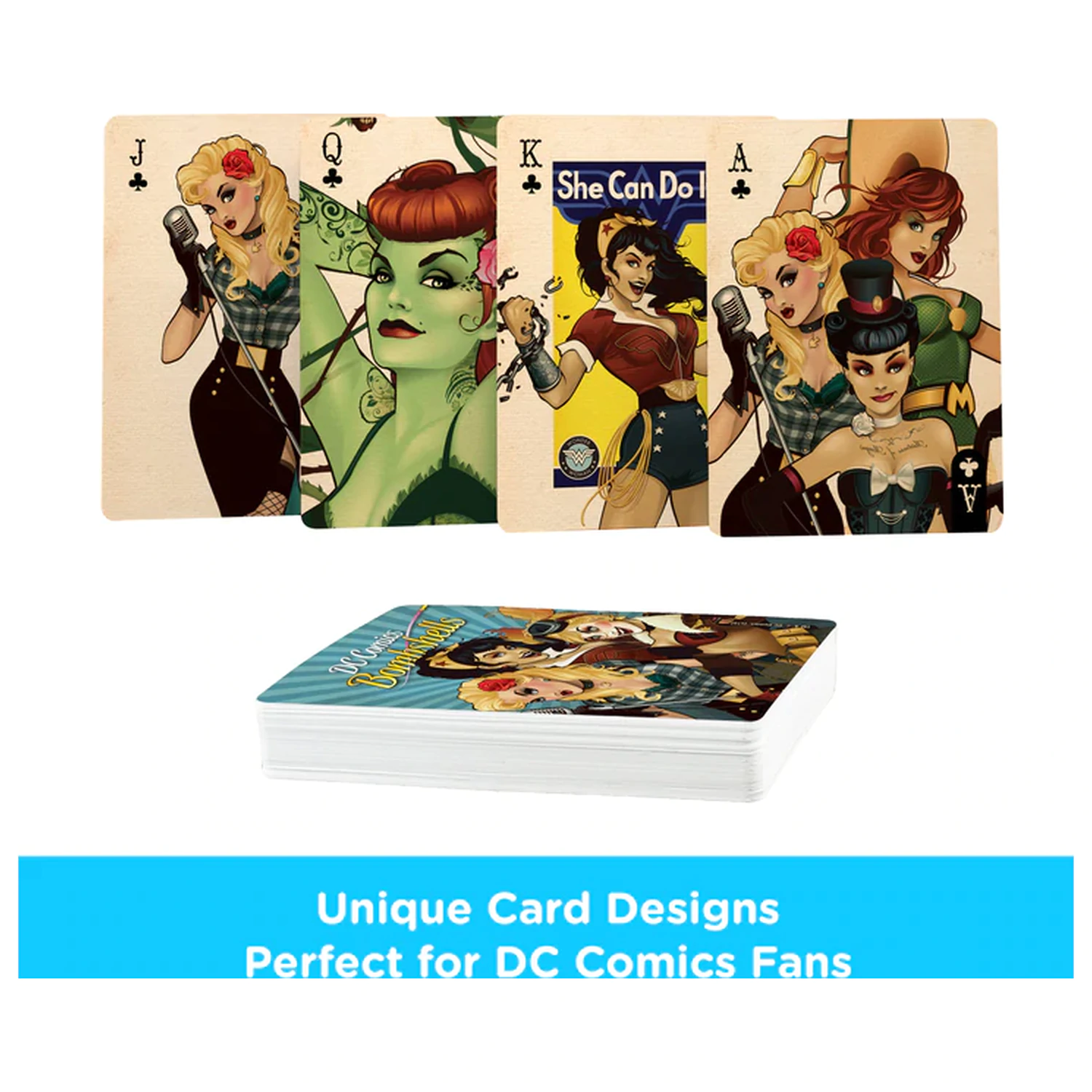 DC Comics Bombshells Hracie karty produktová fotografia
