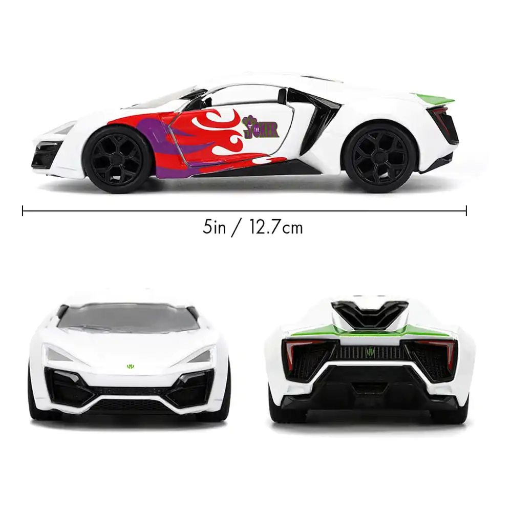 DC Comics Diecast Model 1/32 Lykan Hypersport Joker – odlievaný model produktová fotografia