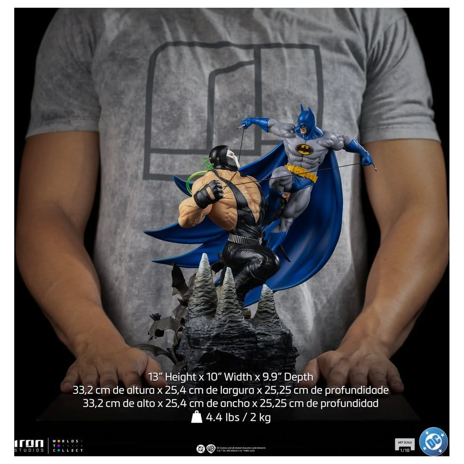 DC Comics Diorama 1/10 Batman vs Bane 33 cm produktová fotografia