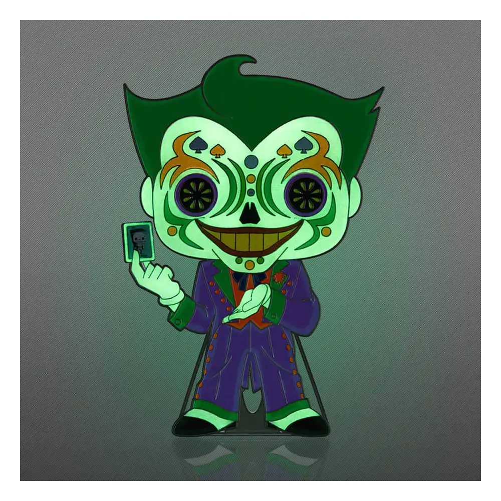 DC Comics DOTD Loungefly POP! Smaltovaný odznak Joker (Svietiaci v tme) 10 cm produktová fotografia