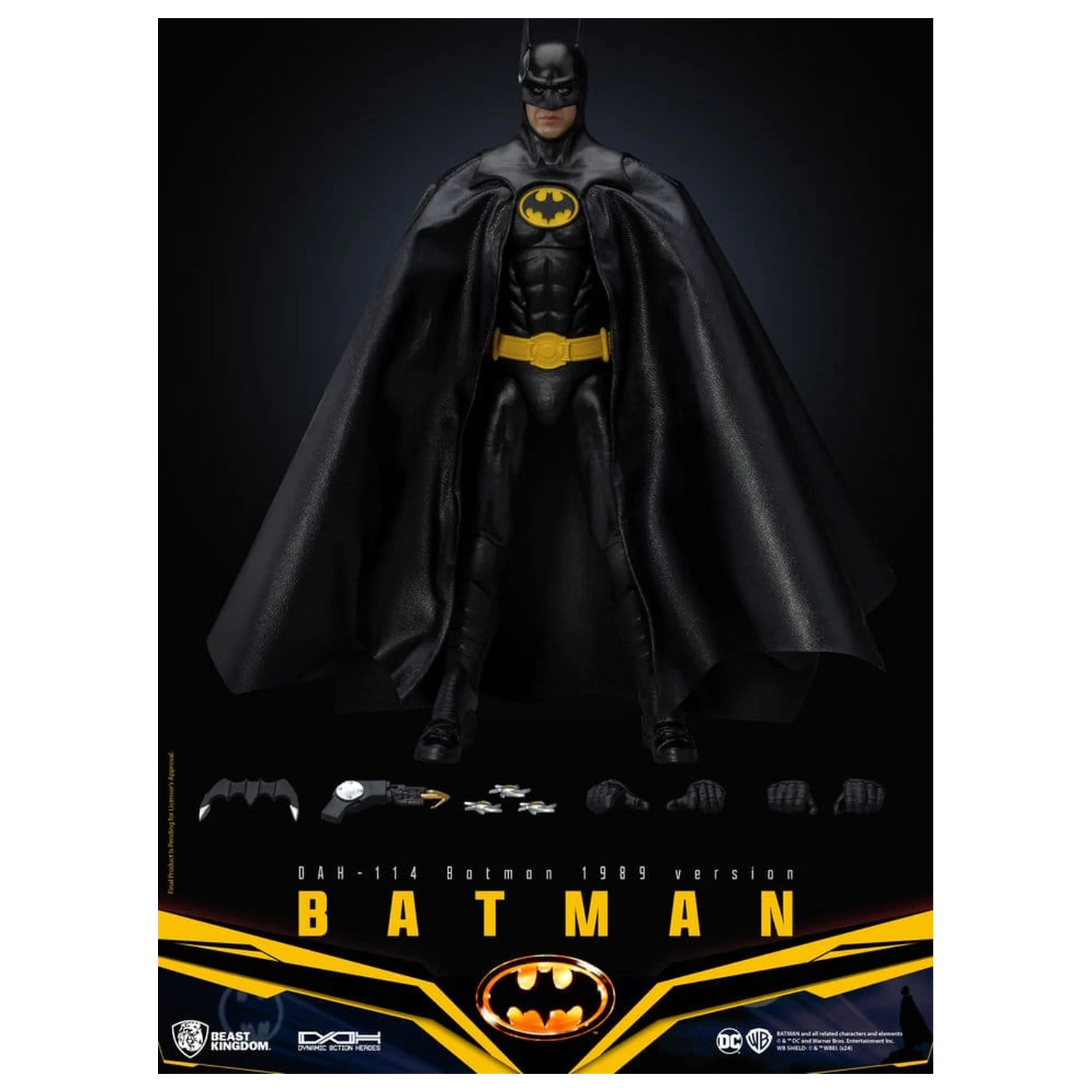 DC Comics Dynamic 8ction Heroes akčná figúrka Batman 1989 Standard Version 21 cm produktová fotografia