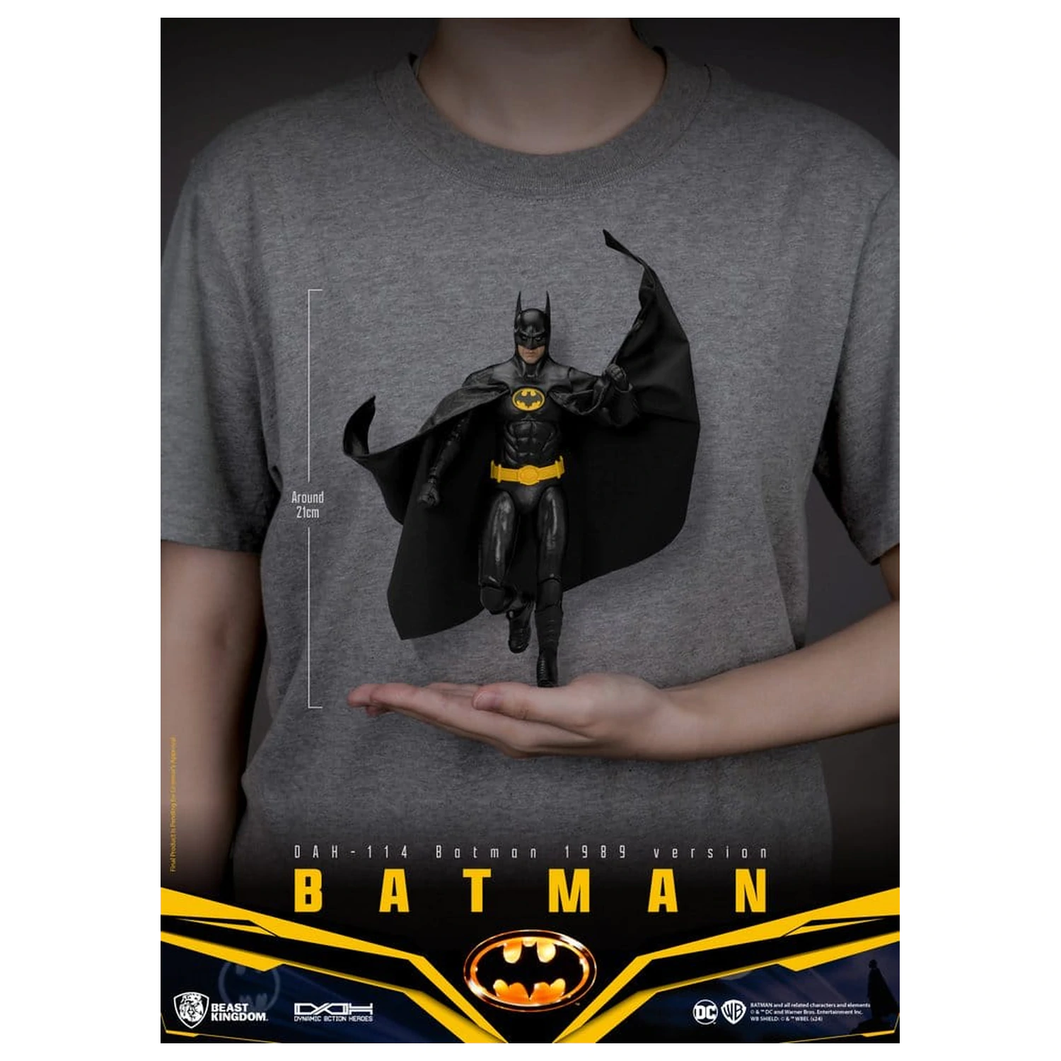 DC Comics Dynamic 8ction Heroes akčná figúrka Batman 1989 Standard Version 21 cm produktová fotografia