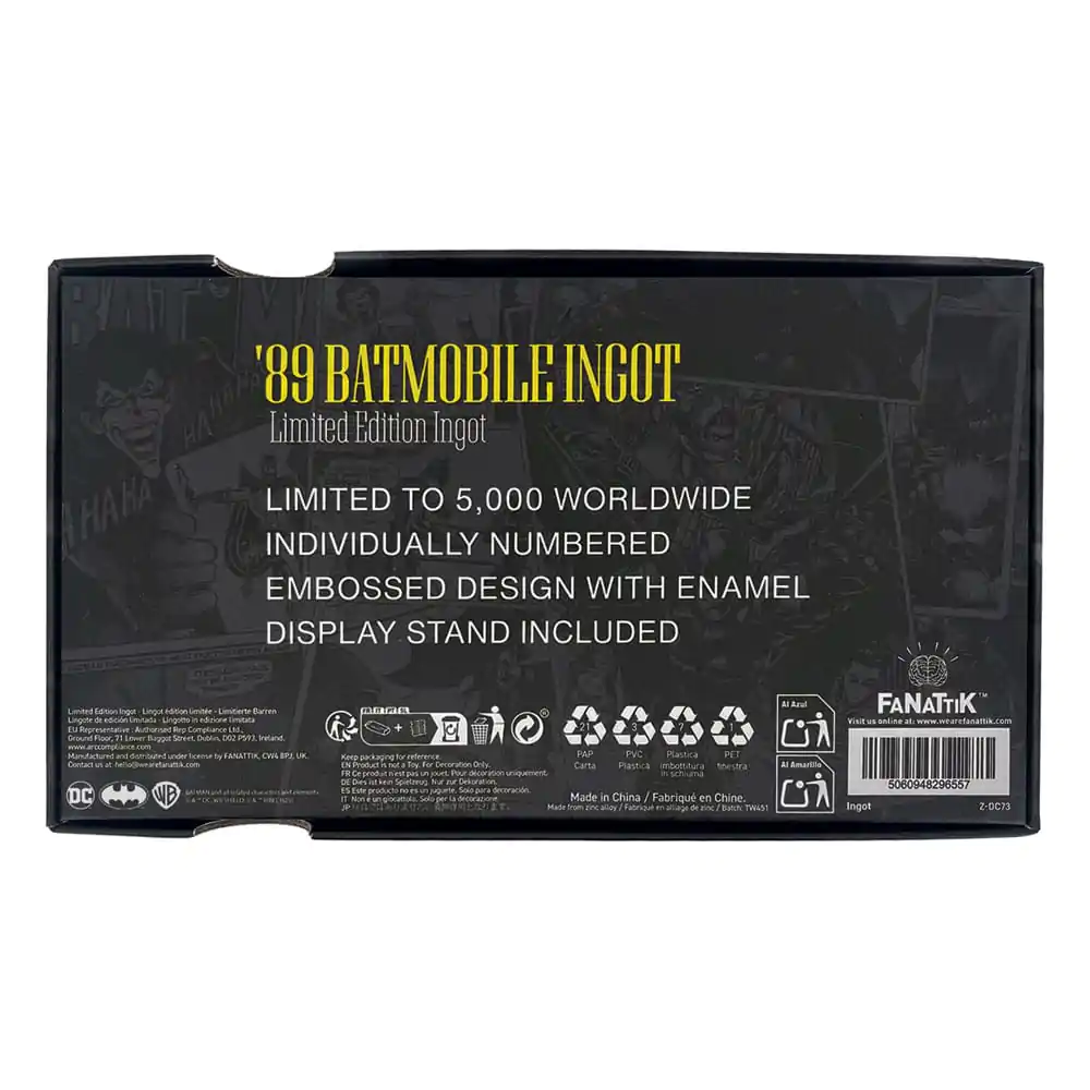DC Comics zliatok Batman Batmobile XL limitovaná edícia produktová fotografia