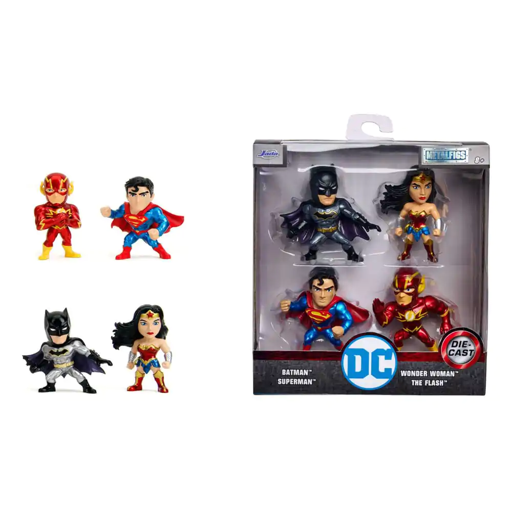 DC Comics Nano Metalfigs Diecast Mini Figúrky 4-Pack Wave 1 4 cm termékfotó