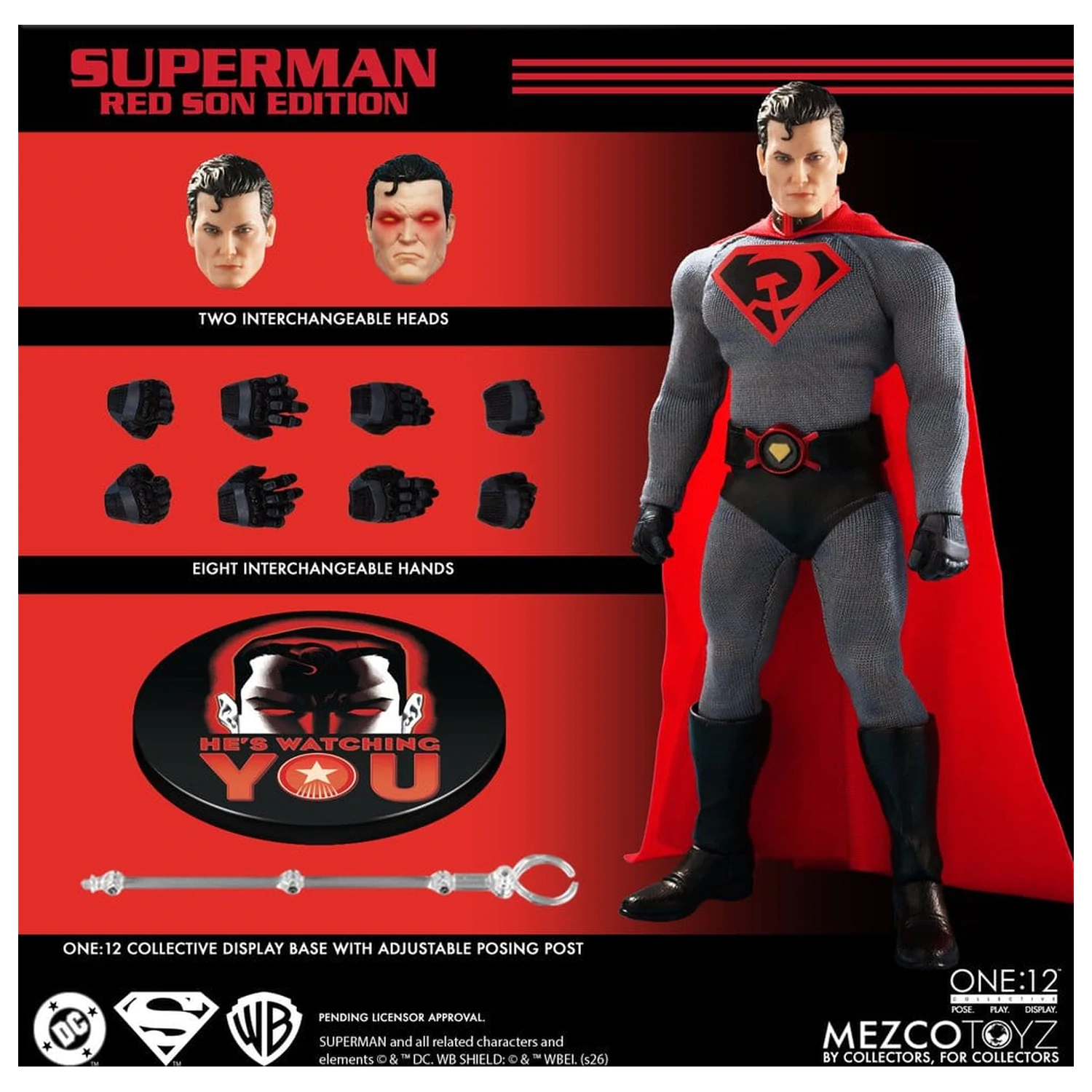 DC Comics One:12 Collective akčná figúrka 1/12 Superman: Red Son 17 cm produktová fotografia