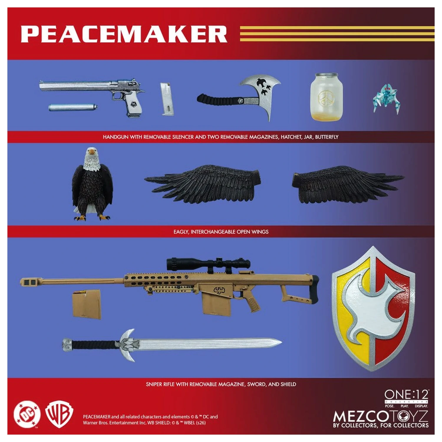 DC Comics One:12 Collective akčná figúrka 1/12 Peacemaker 17 cm produktová fotografia