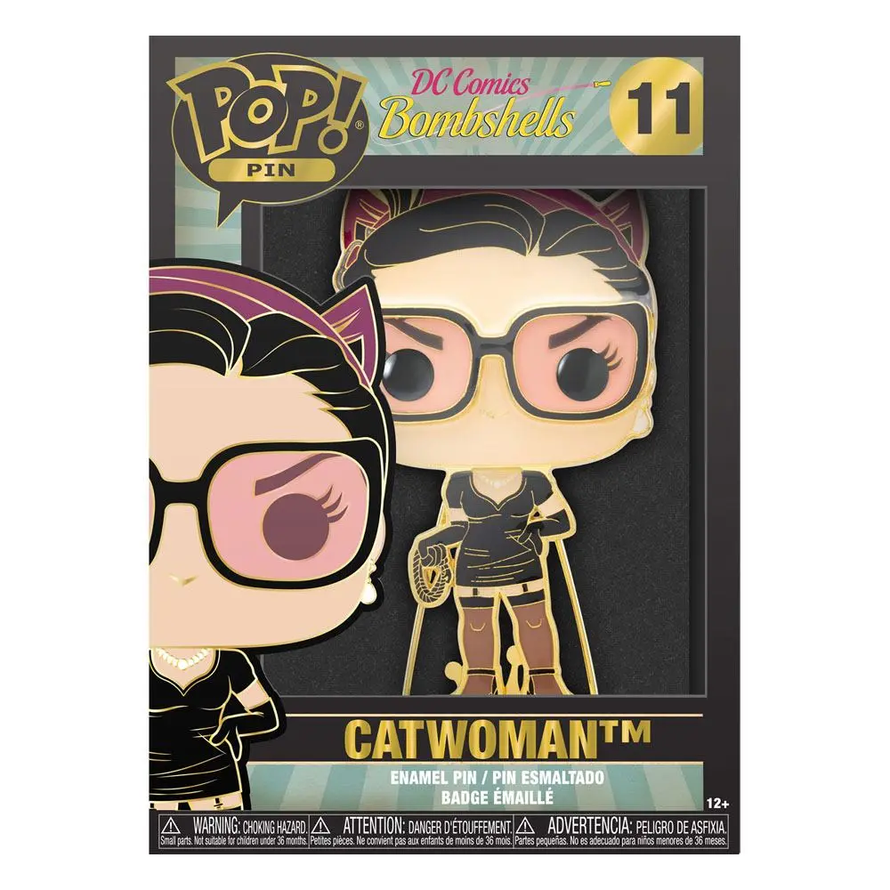 DC Comics POP! Smaltovaný odznak Catwoman 10 cm produktová fotografia