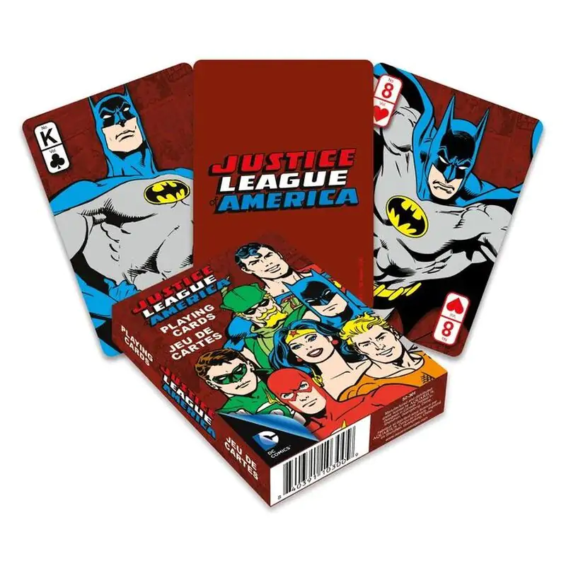 DC Comics hracie karty Retro Justice League produktová fotografia