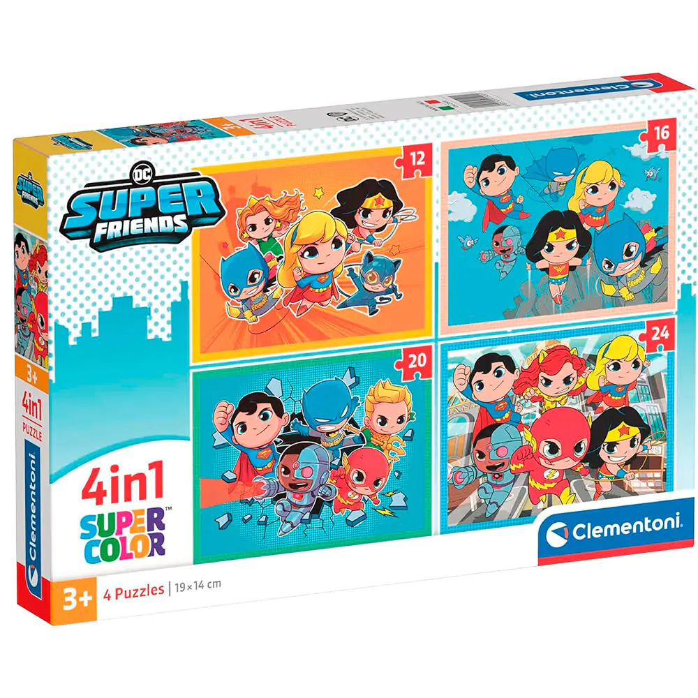 DC Comics Superfriends puzzle 12-16-20-24 dielikov produktová fotografia