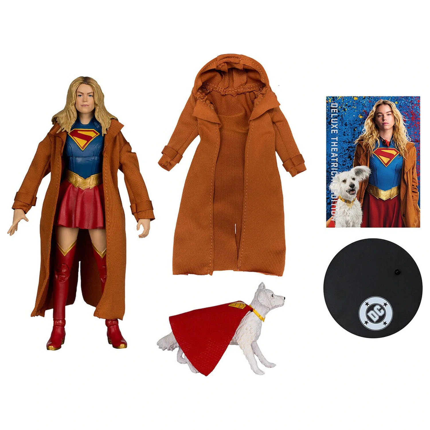 DC Comics Supergirl Deluxe Theatrical Edition Gold Label Collection figúrka Supergirl & Puppy Kripto 18cm produktová fotografia