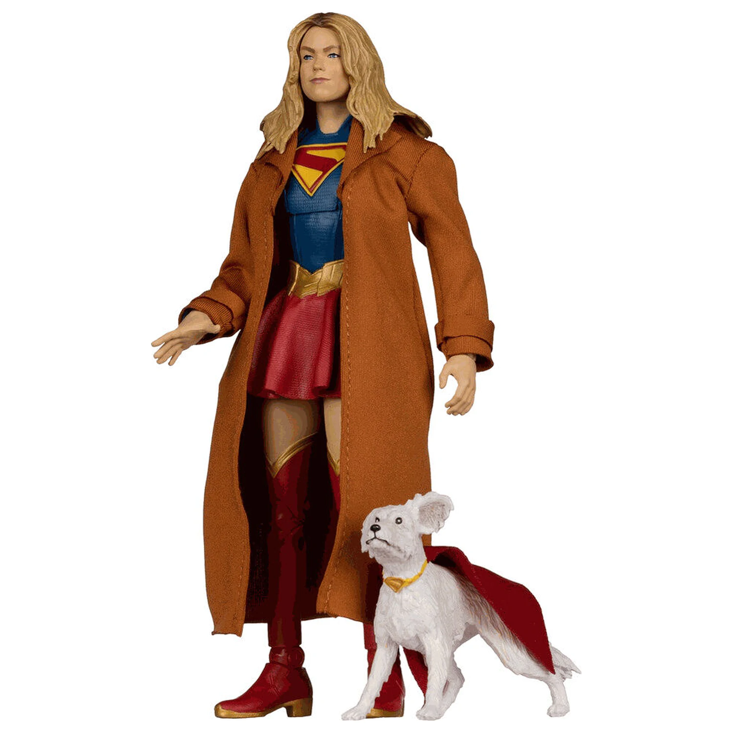 DC Comics Supergirl Deluxe Theatrical Edition Gold Label Collection figúrka Supergirl & Puppy Kripto 18cm produktová fotografia