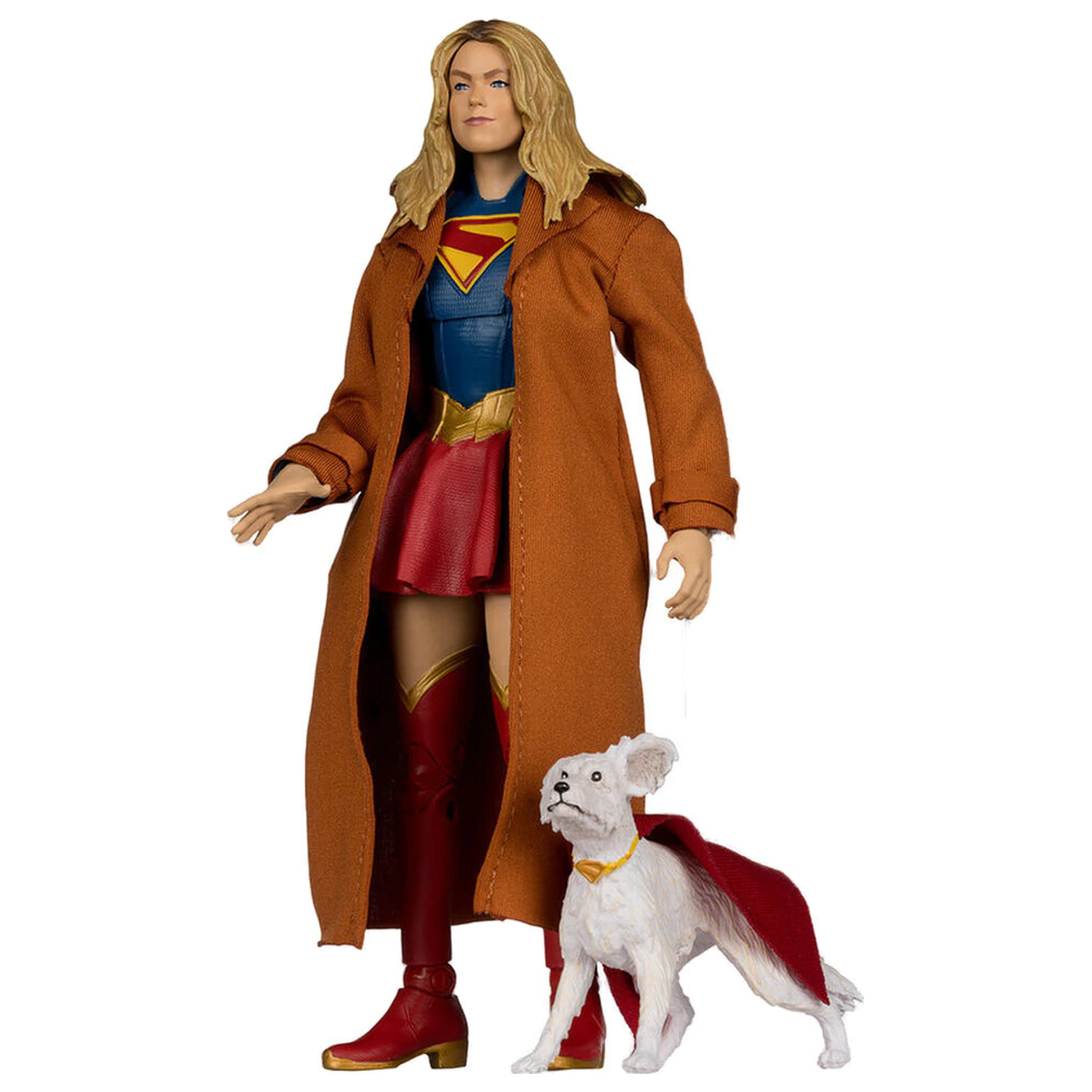 DC Comics Supergirl Deluxe Theatrical Edition Gold Label Collection figúrka Supergirl & Puppy Kripto 18cm produktová fotografia