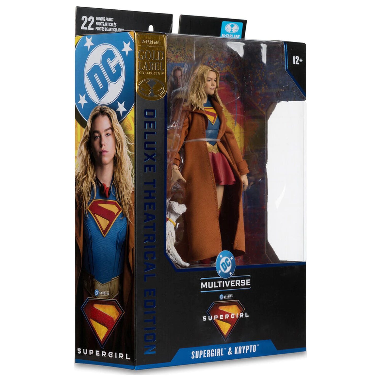 DC Comics Supergirl Deluxe Theatrical Edition Gold Label Collection figúrka Supergirl & Puppy Kripto 18cm produktová fotografia