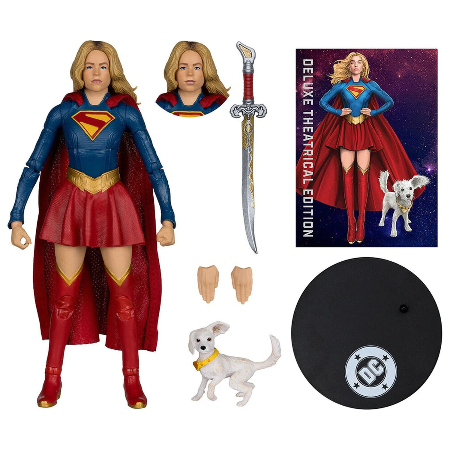 DC Comics Supergirl Deluxe Theatrical Edition figúrka Supergirl & Puppy Kripto 18cm produktová fotografia