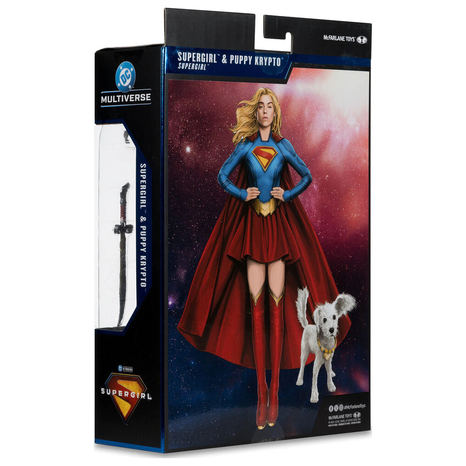 DC Comics Supergirl Deluxe Theatrical Edition figúrka Supergirl & Puppy Kripto 18cm produktová fotografia