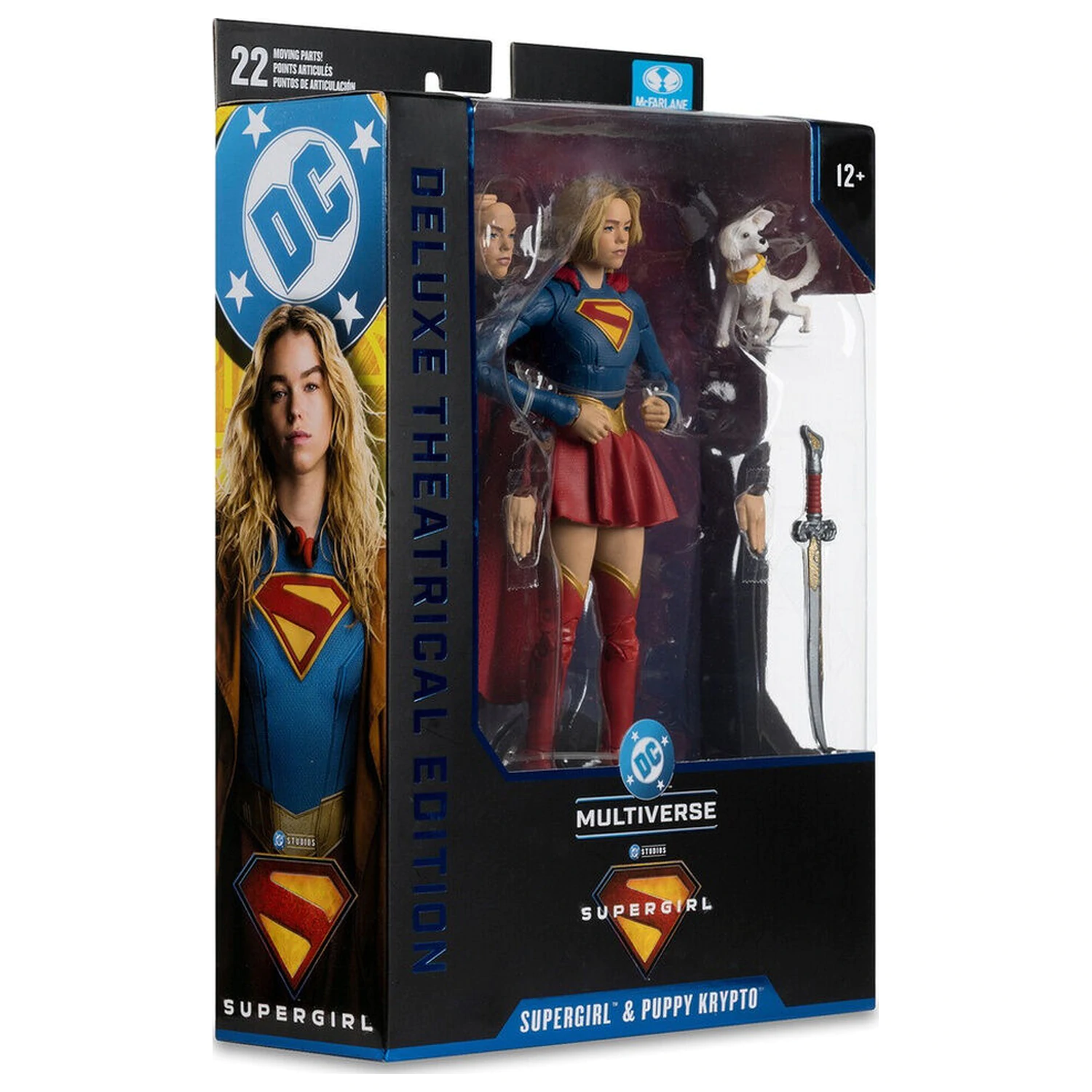 DC Comics Supergirl Deluxe Theatrical Edition figúrka Supergirl & Puppy Kripto 18cm produktová fotografia