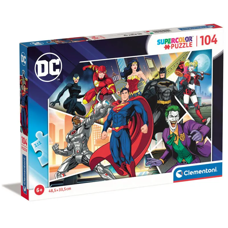 DC Comics Superheros puzzle 104 dielikov produktová fotografia