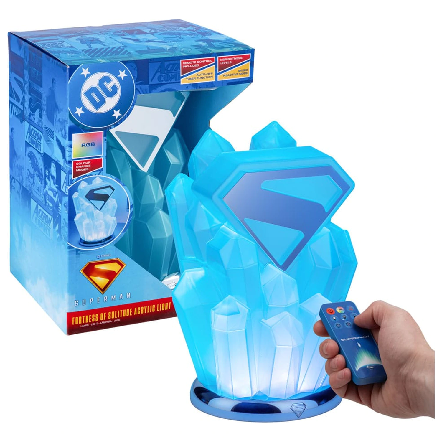 DC Comics Svetlo Superman Fortress of Solitude produktová fotografia