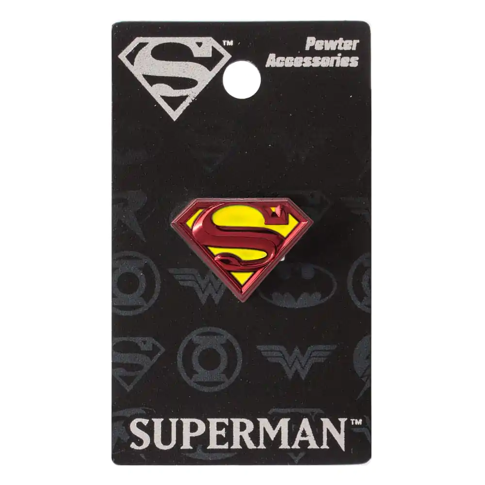 DC Comics Pin Badge Superman Logo farebná odznak produktová fotografia