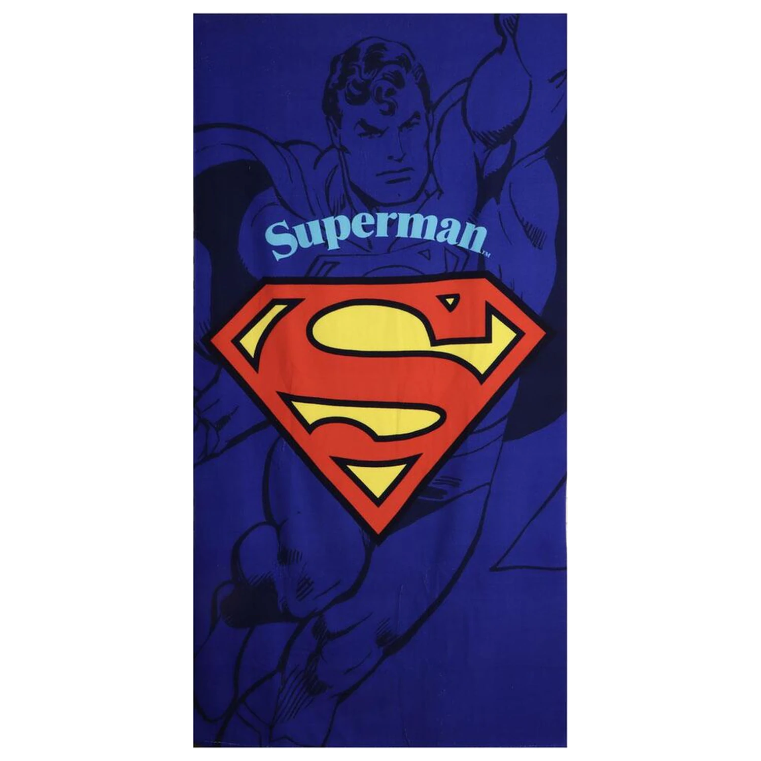 DC Comics Superman mikrovláknová plážová osuška produktová fotografia