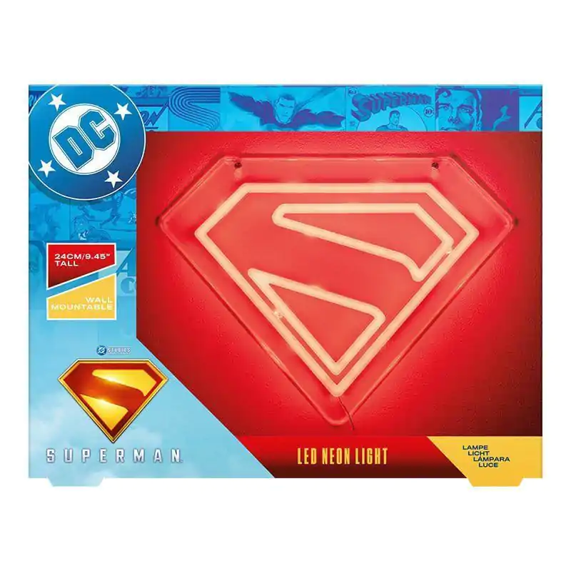 DC Comics LED Nástenné Svetlo Lampa Superman Neon produktová fotografia