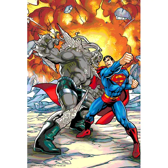 DC Comics Superman vs Doomsday Prime 3D puzzle 300 ks produktová fotografia