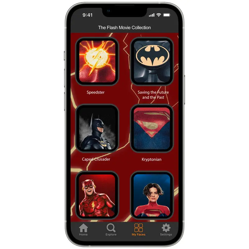 DC Comics the Flash 3D remienok na Smartwatch + vzory ciferníka produktová fotografia