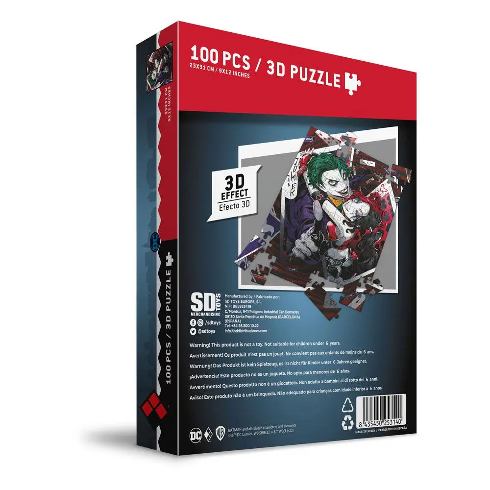 DC Comics Puzzle s 3D-efektom The Joker & Harley Quinn Manga (100 dielikov) produktová fotografia