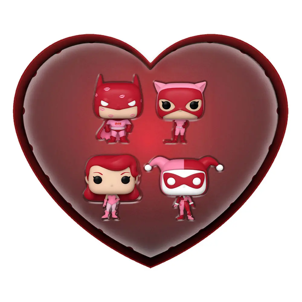 DC Comics Valentines Pocket POP! Vinyl Figurka 4-pack 4 cm termékfotó