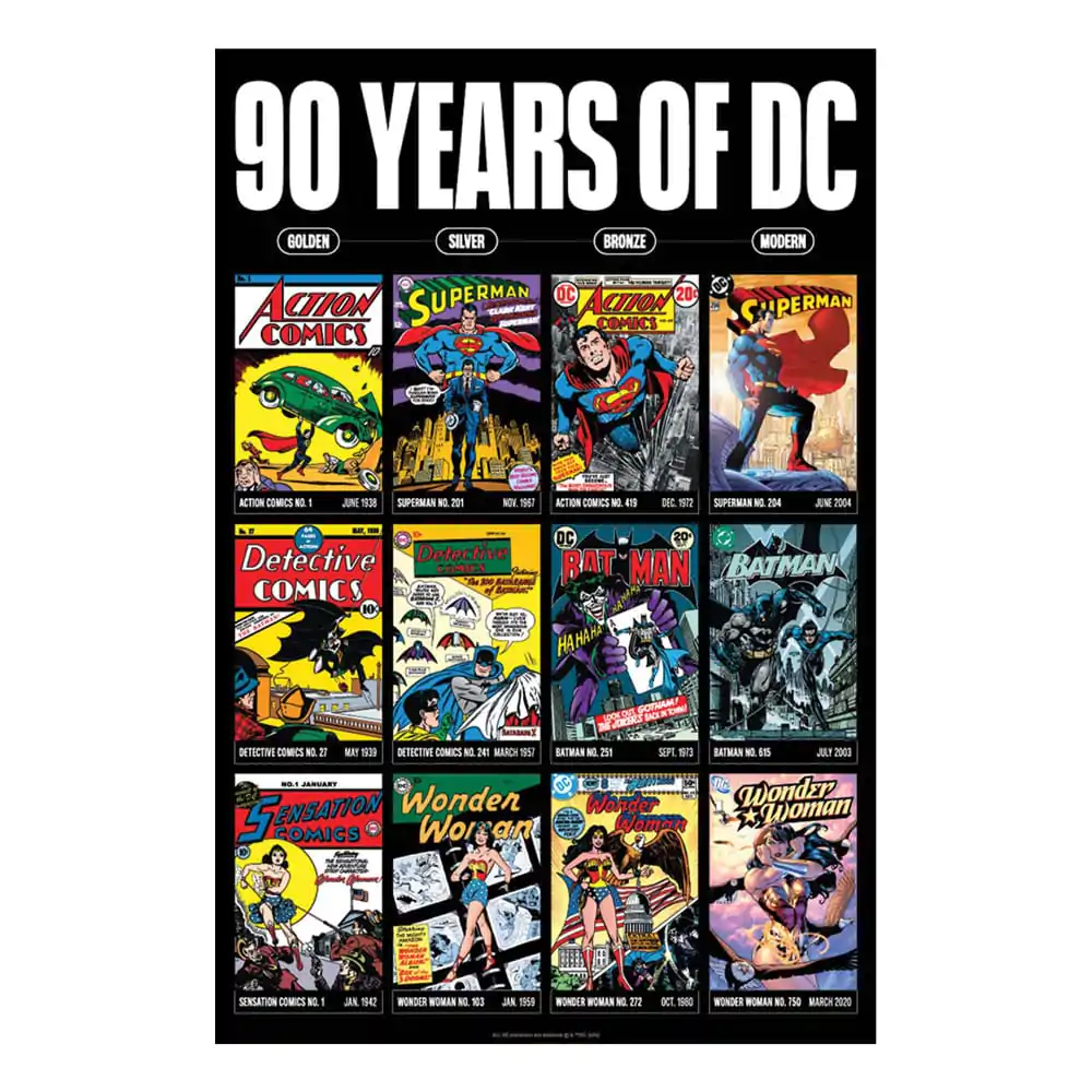 DC Comics Umelecká tlač 90 rokov Limitovaná edícia 42 x 30 cm produktová fotografia