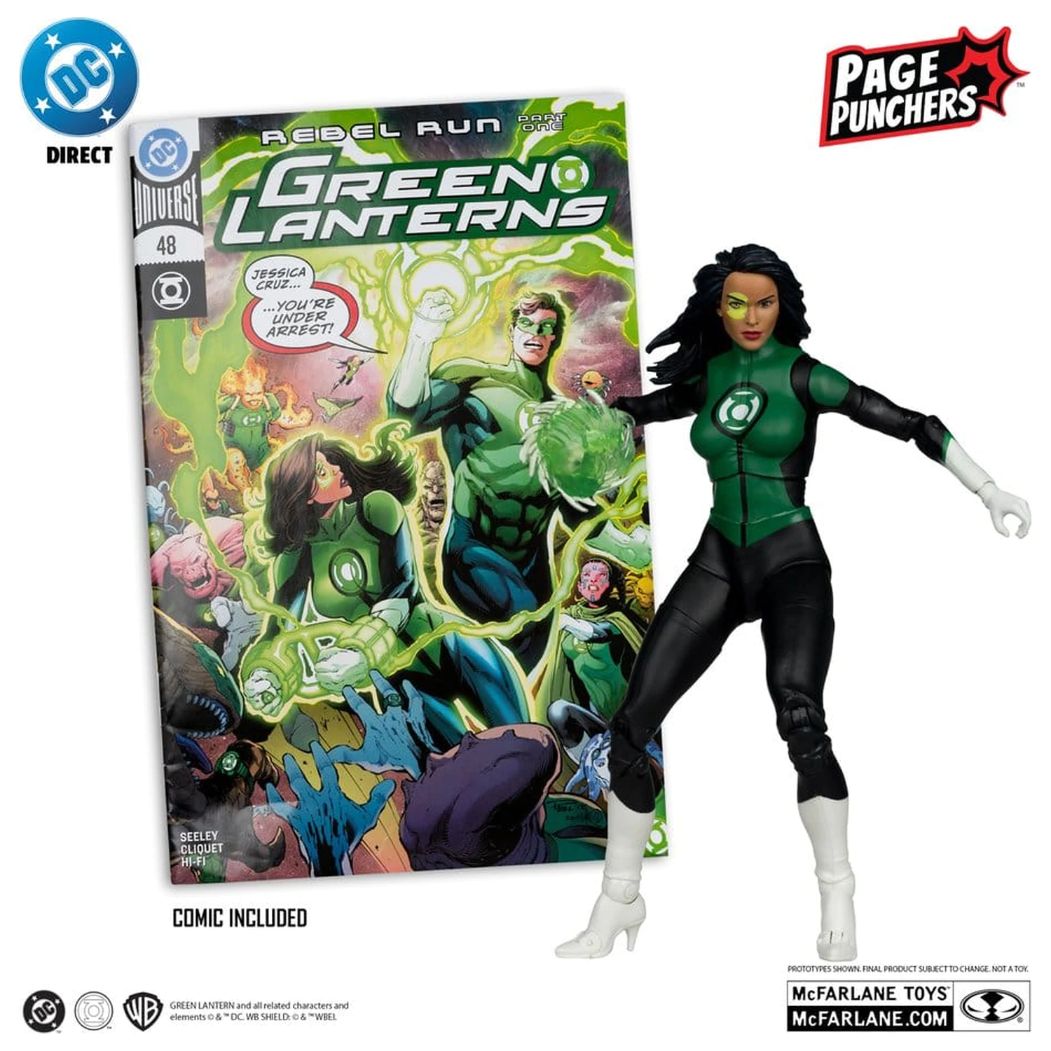 DC Direct Page Punchers akčná figúrka Jessica Cruz (Green Lanterns # 48) (Red Platinum Edition) 18 cm produktová fotografia