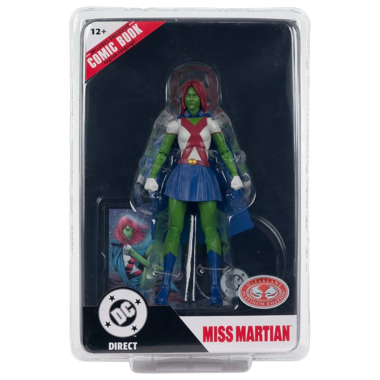 DC Direct Page Punchers akčná figúrka Miss Martian (Teen Titans #41) (Red Platinum Edition) 17 cm produktová fotografia