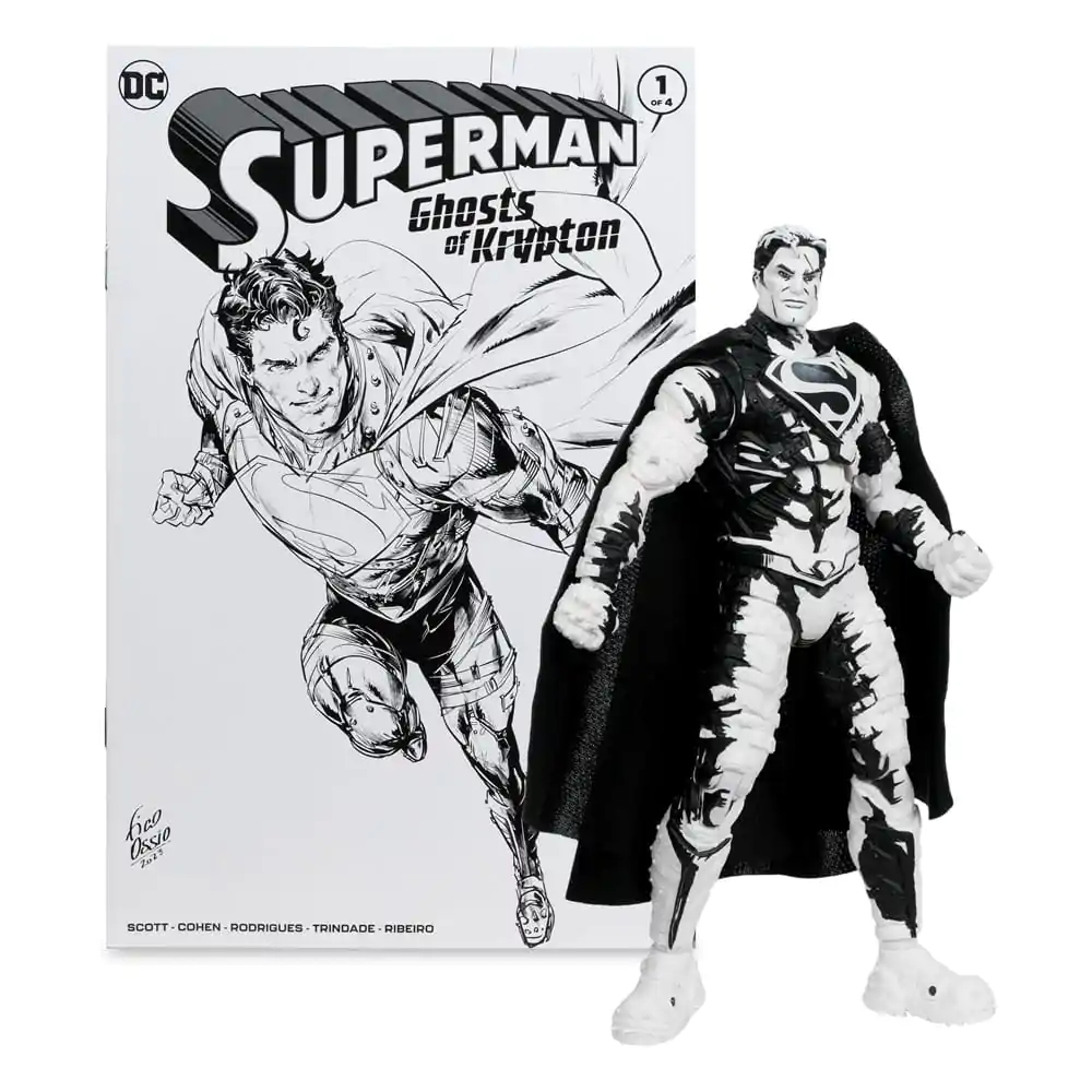 DC Direct Page Punchers Akčné figúrky a képregénnyel, 4 db-os csomag, Superman sorozat (vázlat kiadás) (Gold Label), 18 cm termékfotó