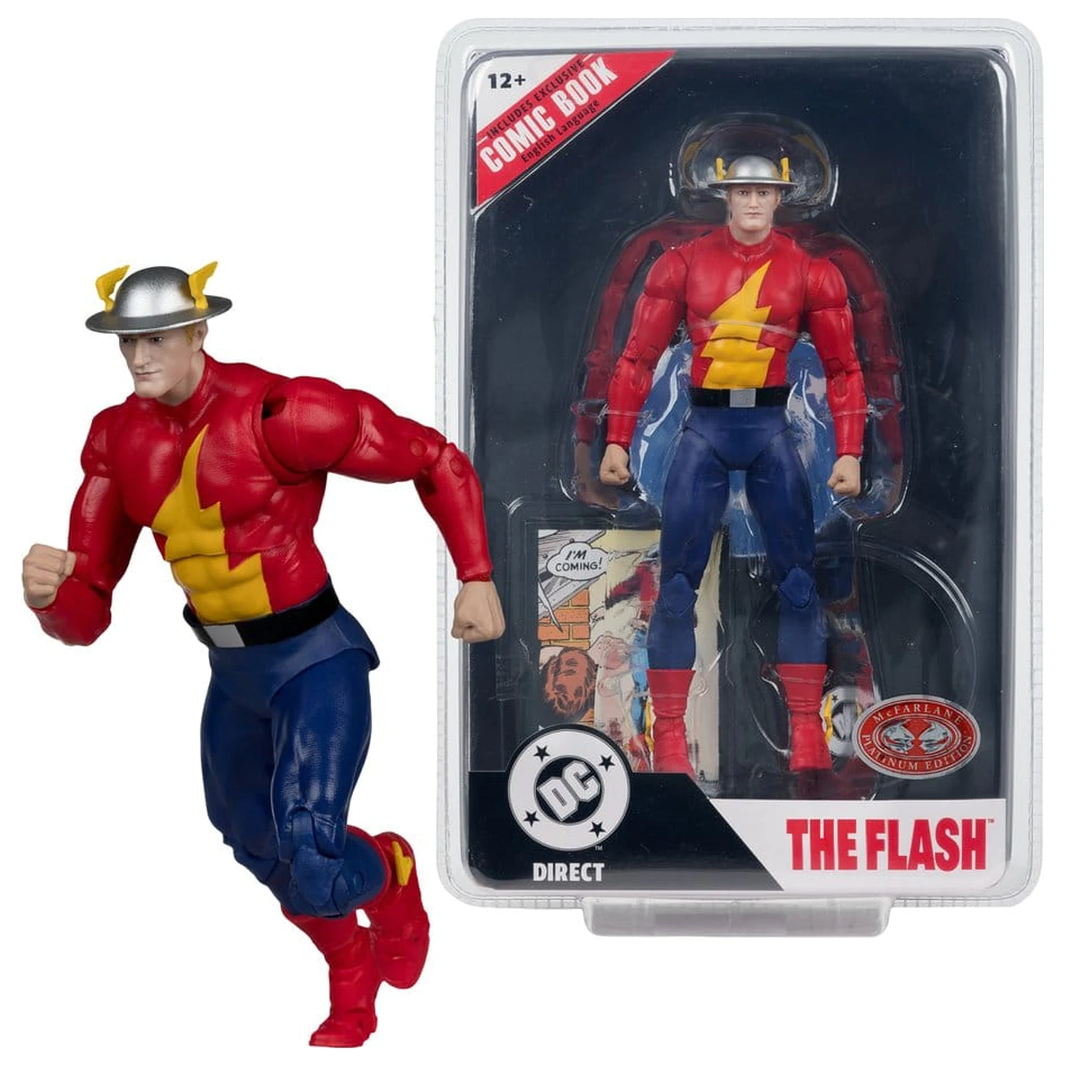 DC Direct Page Punchers akčná figúrka The Flash Jay Garrick (The Flash #123) (Red Platinum Edition) 18 cm produktová fotografia