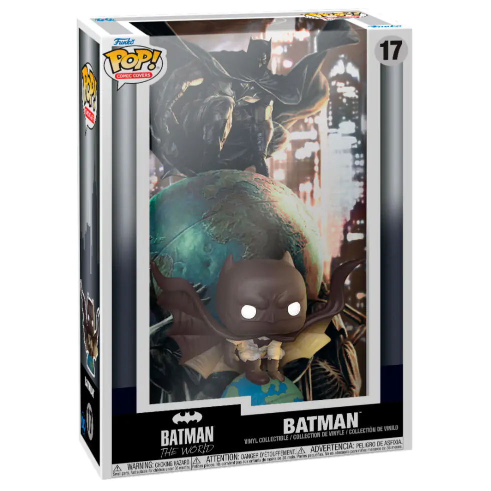 DC Funko POP! Comic Cover vinylová figúrka Batman The World produktová fotografia