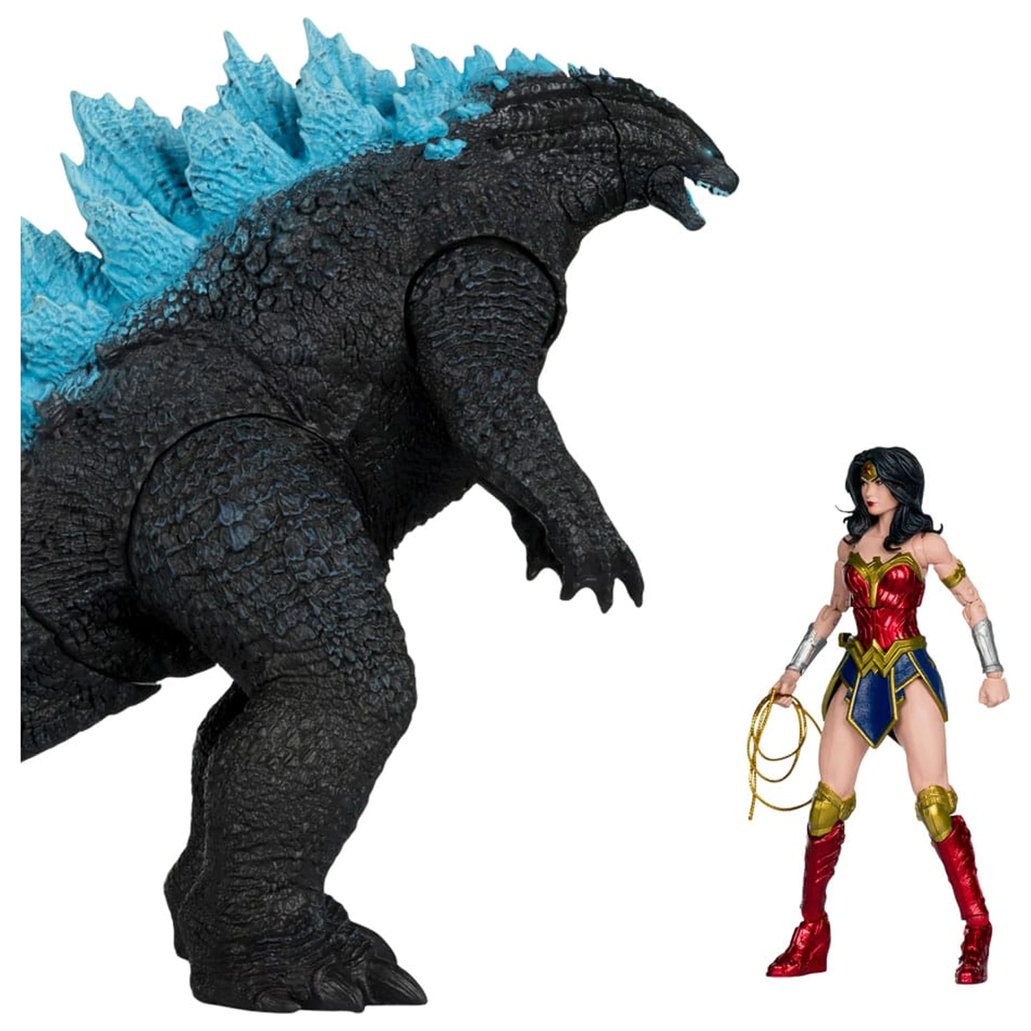 DC Justice League Monsterverse DC Multiverse akčné figúrky 2-balenie Wonder Woman Vs. Atomic Blast Godzilla 18 cm produktová fotografia