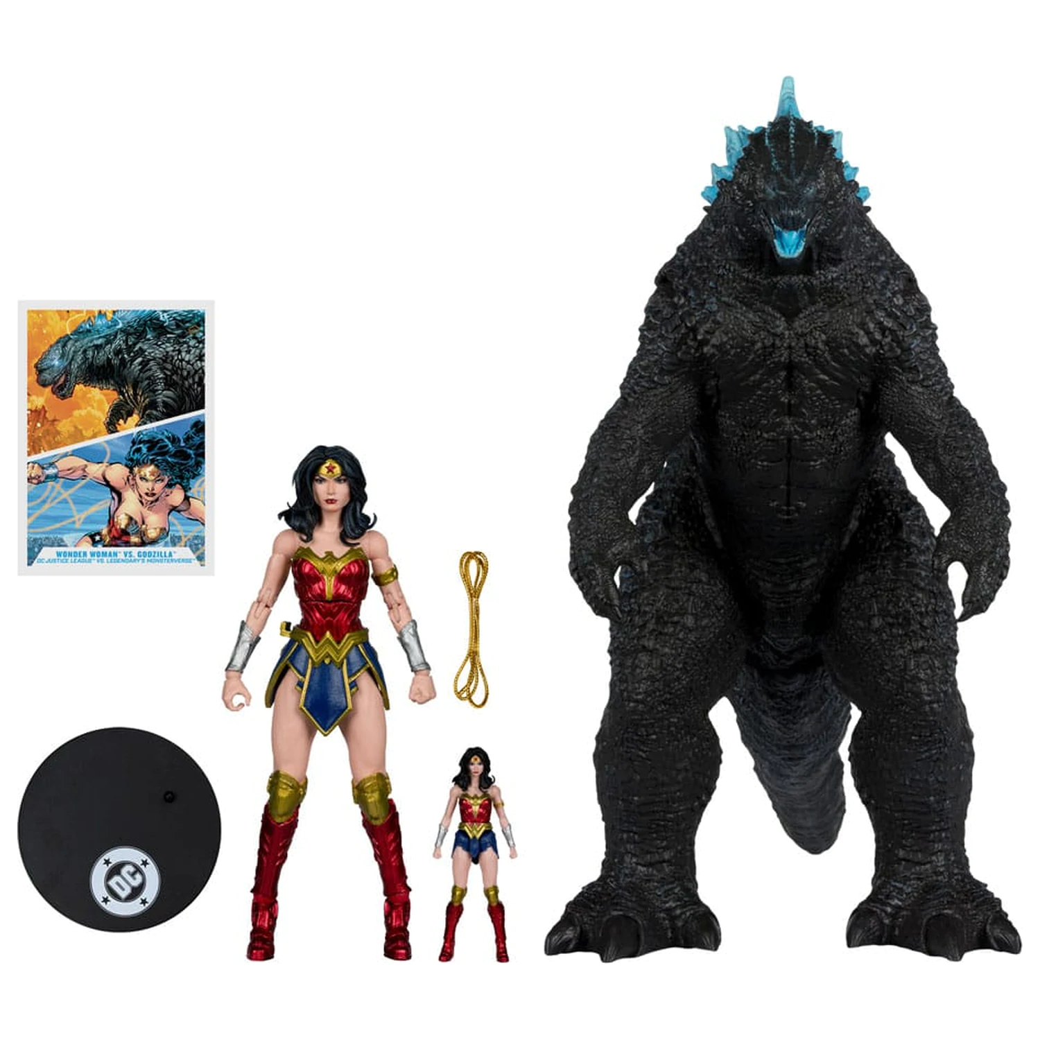 DC Justice League Monsterverse DC Multiverse akčné figúrky 2-balenie Wonder Woman Vs. Atomic Blast Godzilla 18 cm produktová fotografia