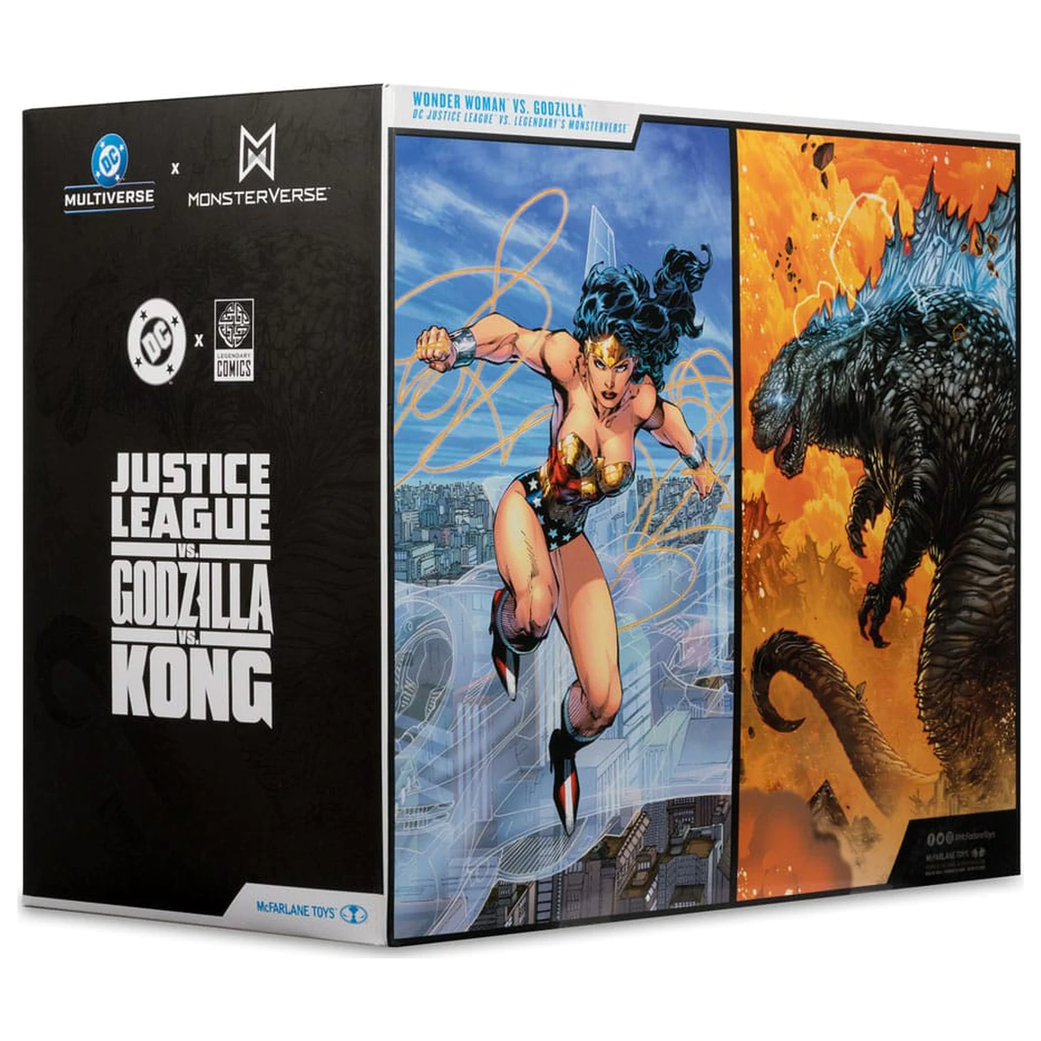 DC Justice League Monsterverse DC Multiverse akčné figúrky 2-balenie Wonder Woman Vs. Atomic Blast Godzilla 18 cm produktová fotografia