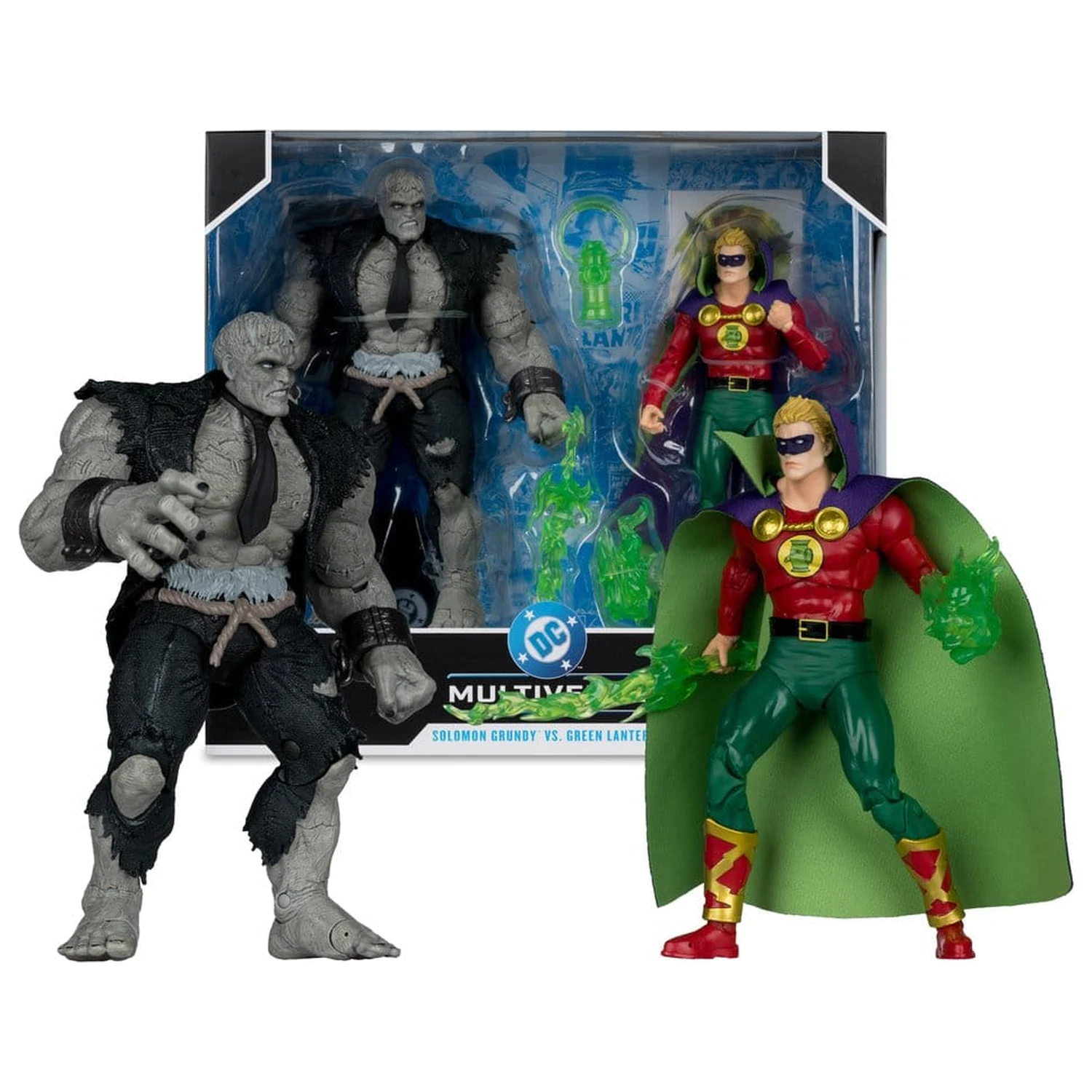 DC Multiverse akčné figúrky 2-Pack Solomon Grundy vs Green Lantern produktová fotografia