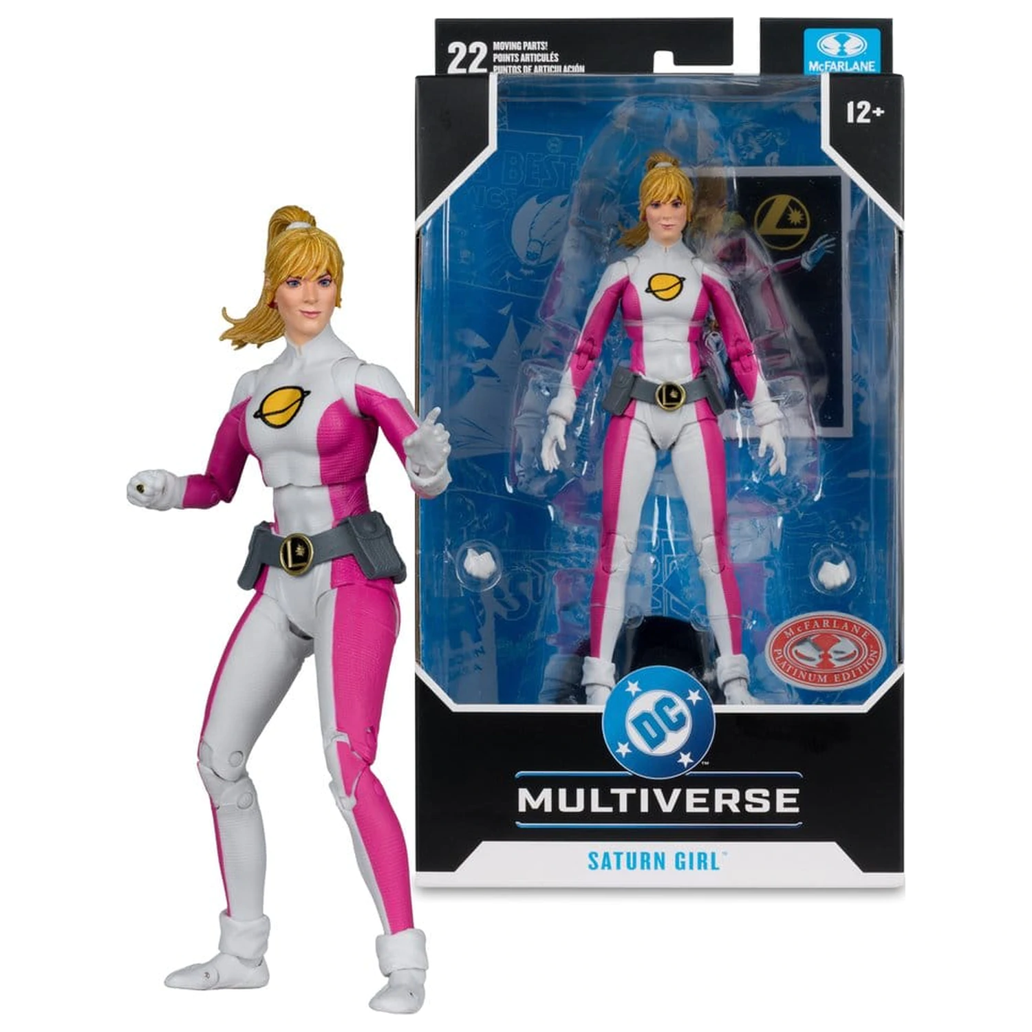 DC Multiverse akčná figúrka Saturn Girl (DC Classic) (Red Platinum Edition) 18 cm produktová fotografia