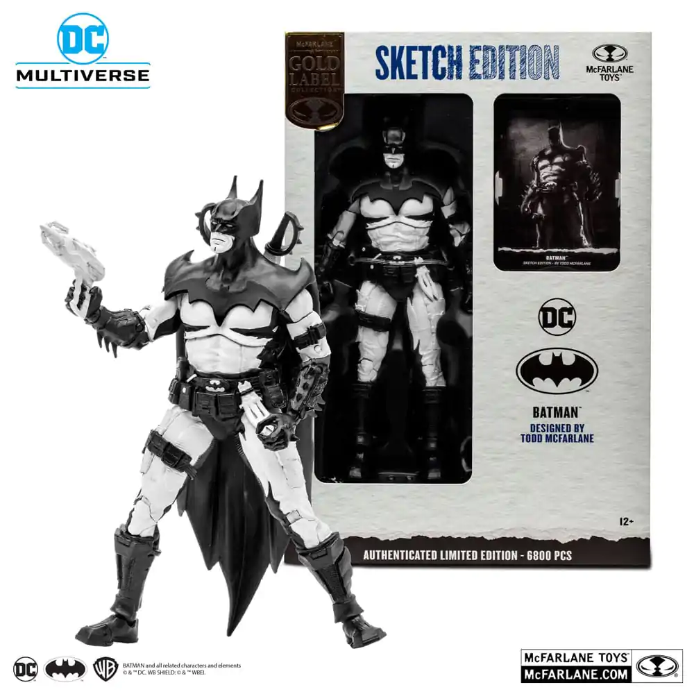 DC Multiverse Akčná figúrka Batman od Todda McFarlanea Sketch Edition (Gold Label) 18 cm termékfotó