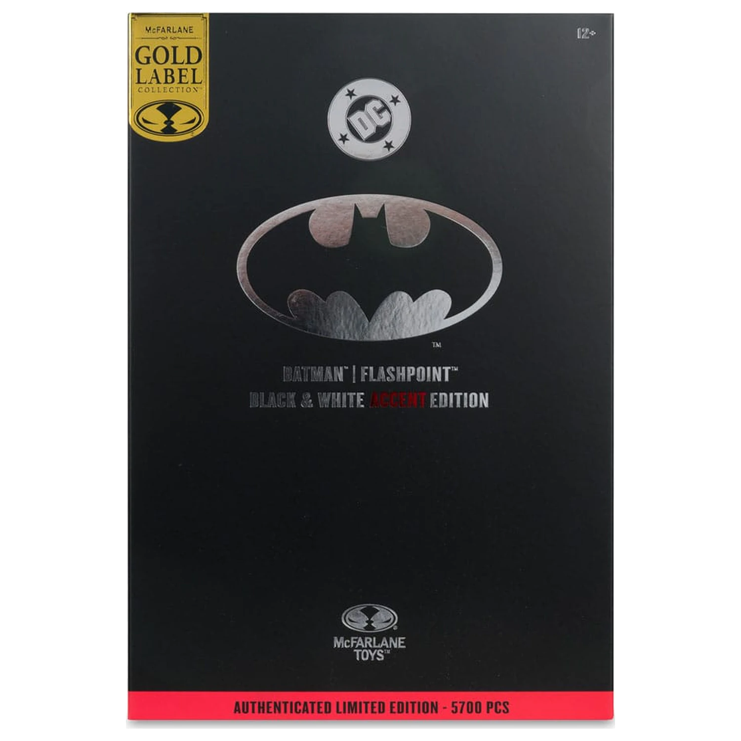 Akčná figúrka DC Multiverse Batman (Flashpoint) (Black & White Accent Edition) (Gold Label) 18 cm produktová fotografia