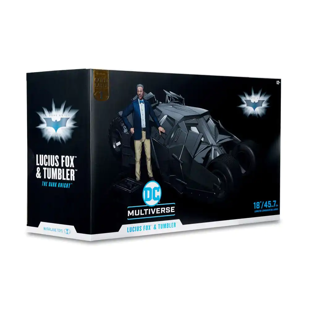 DC Multiverse Vozidlo Tumbler s Lucuis Foxom (The Dark Knight) (Gold Label) 6 cm figura termékfotó