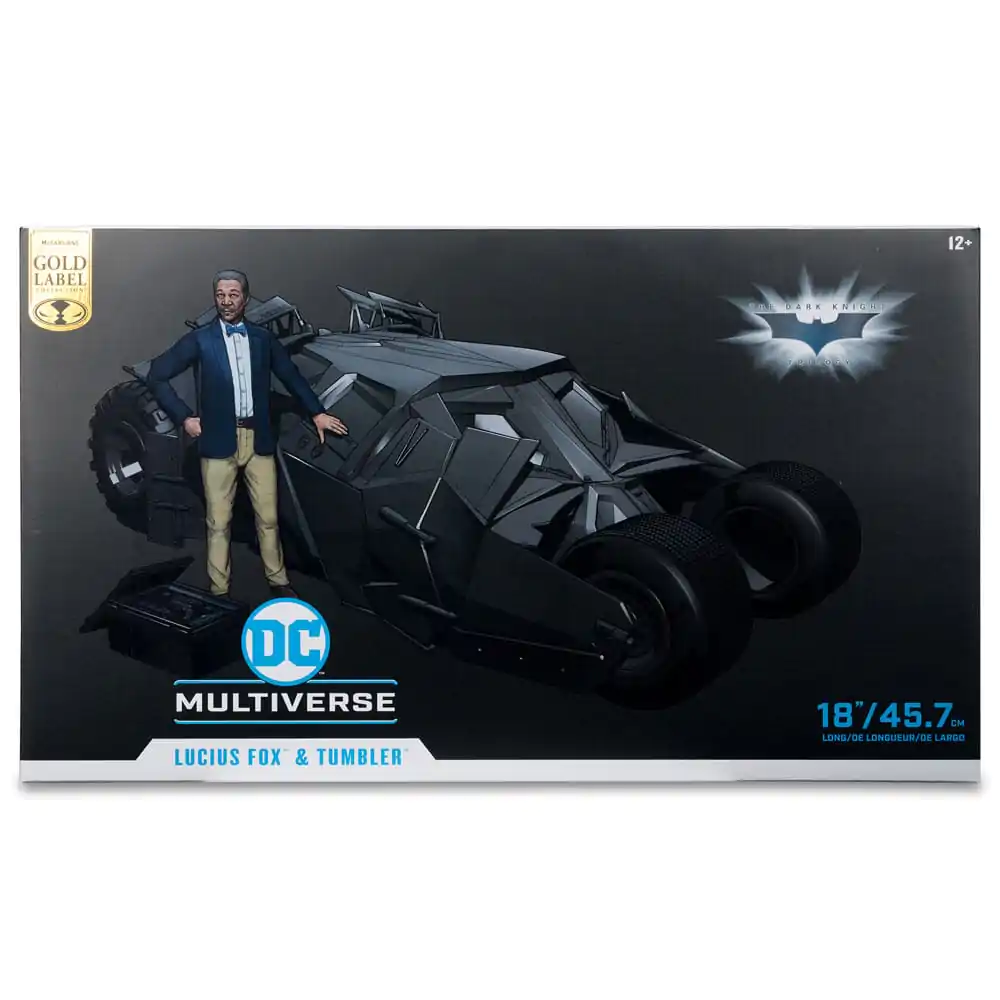 DC Multiverse Vozidlo Tumbler s Lucuis Foxom (The Dark Knight) (Gold Label) 6 cm figura termékfotó